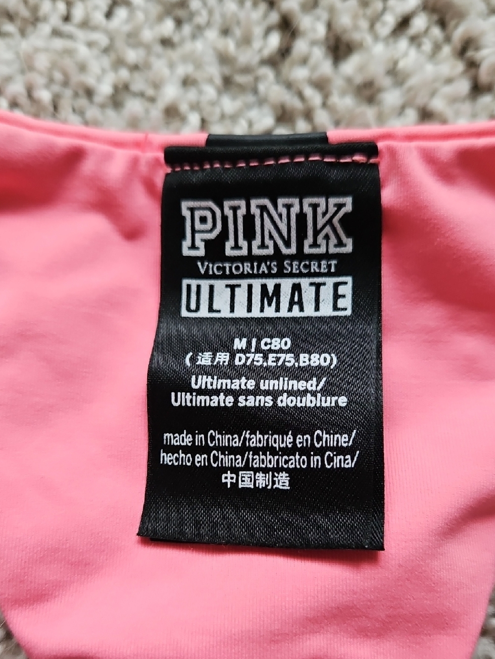 Victoria's Secret Pink Sportsbra - Picture 2 of 3